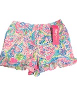 Lilly Pulitzer Girls L 8-10 Carrita Shorts Flock Full of Fun Ruffle Hem NWT - $33.68 CAD
