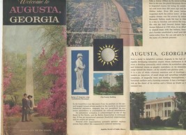Welcome to Augusta Georgia Brochure 1964 Photos Map History - $14.85