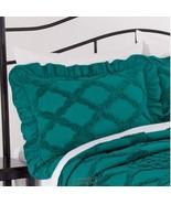 Marissa-Chenille Sham Cotton Year-round seasonality Luxuriously soft BLU... - $26.02 CAD
