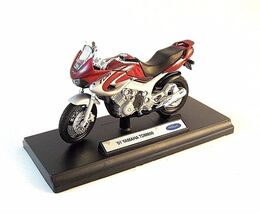2001 YAMAHA TDM 850 WELLY 1/18 DIECAST MOTORCYCLE COLLECTOR'S MODEL , RA... - $35.43