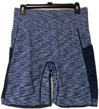 Under Control Womens Blue High Waisted w/Pockets Yoga Biker Shorts Size Large - £7.80 GBP