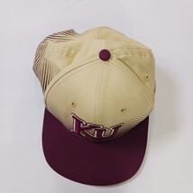 New Era 9FIFTY University Of Kansas Men's Tan/Red Snapback Baseball Cap Hat image 10