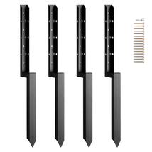 VEVOR Fence Post Anchor Repair Kit, 4 Pack Inner Diameter 2 x2 Inches Steel - $42.99