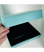 Large Tiffany &amp; Co Necklace Storage Presentation Box in Blue Leather Lux - $495.00