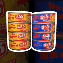 8 Can Pack 555 Afritada And Adobo Tuna Cans 4.9 Oz (4 Adobo &amp; 4 Afritada Cans) - £72.33 GBP