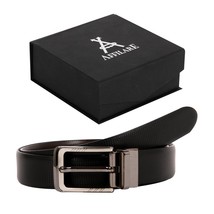 43-44  Affilare Reversible Men&#39;s Dress Belt  35mm Black/Brown Reversible - $19.79