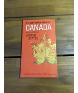 Vintage 1965 Highway Map Canada And Northern United States Travel Brochure - £11.10 GBP