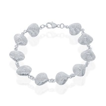 Sterling Silver Oyster Linked Bracelet - £97.11 GBP