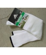 Adidas  Men&#39;s METRO SOCK Cushion White Black Design Soccer Socks Sz XS - €12,18 EUR