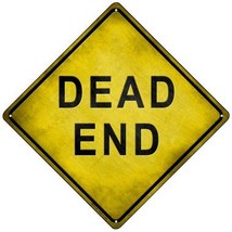 Dead End Novelty Mini Metal Crossing Sign - £13.54 GBP