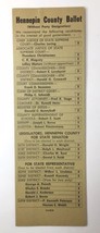 1940s Republican Sample Ballot Hennepin County Minnesota - £19.75 GBP