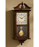 Goldtone Pendulum Wood Wall Clock-Ready To Hang On Your Wall  - £157.26 GBP