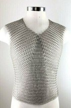 Aluminum Butted Medieval Armor Chainmail Sleeveless T-Shirt 10MM Ring X-... - £65.95 GBP