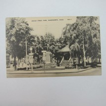 Postcard Wadsworth Ohio Broad Street Park Photo Vintage 1944 Litho Print - £4.76 GBP