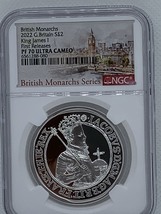 2022 Silver British Monarchs King James 1 Proof 70 Ultra Cameo First Releases  - £273.49 GBP