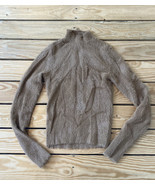 babaton NWOT women’s fuzzy pullover sweater size 2XS tan i2 - £25.16 GBP