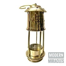 Farol de barco menor de latón pulido de 7.0 in náutico, lámpara de aceit... - £39.51 GBP