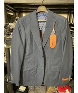 Tallia Men&#39;s Linen/Cotton Solid Slim Fit Blazer in Indigo-Size Medium 36... - €51,02 EUR