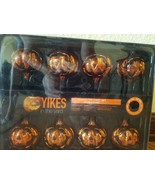 8 Count Flickering Orange Pumpkin String Light Set with Sound - New - $19.99
