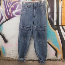 BDG Urban Outfitters Womens size 26 Cargo Jeans Snap Ankle Skater High Waisted - $23.84