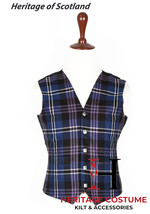Heritage of Scotland Tartan VEST 5 Buttons Scottish Formal Weeding WAIST... - $39.00
