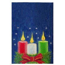 Betsy Drake Christmas Candles Guest Towel - £27.23 GBP