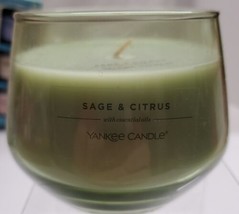 Yankee Candle Company sage &amp; citrus With Essential Oils 10oz Candle Single wick - £6.22 GBP
