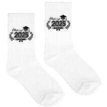 Cyntan Graduation Socks Unisex Classic Cotton White One Size - $201.78 MXN