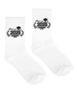 Cyntan Graduation Socks Unisex Classic Cotton White One Size - €9,41 EUR