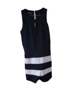 Money Money Women&#39;s Black with White Stripes Sleeveless Romper - £10.89 GBP