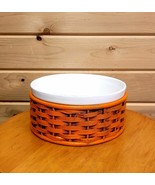 Ovenproof Bakeware Dish In Orange Wicker Serving Bowl - $29.71 CAD