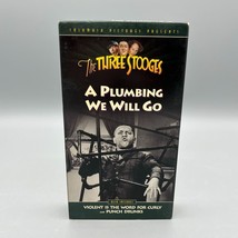 The Three Stooges &quot;A Plumbing We Will Go&quot; (1940) Columbia Home VHS 1993 ... - £6.32 GBP