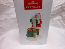 Hallmark Keepsake &quot;Checking it Twice&quot; 2023 Light &amp; Sound Ornament NEW - $9.36
