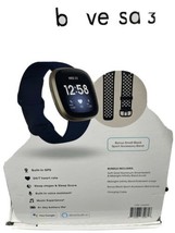 Fitbit FB511BKBKLBNDLS Versa 3 Bundle, Midnight Blue - $222.74