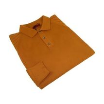 Men's Sweater Knit By BRANGO Turkey Polo Neck Cotton Blend 21220 Mustard image 3