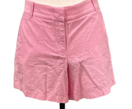 J. Crew Womens City Fit Powdered Oxford Shorts Size 10 Pink Pockets - $18.61