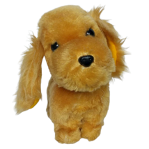 Vintage 1978 Dakin Brown Puppy Dog Canine Plush Stuffed Animal 7&quot; - £20.62 GBP