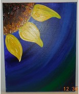 Original Oil Painting On Canvas 16&quot; x 20&quot; Floral Abstract Art #3 - $665.83 MXN