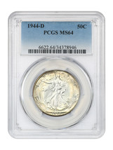 1944-D 50C PCGS MS64 - $117.13