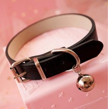Sweet PU Leather Small Bell Choker Necklace Punk Style Female Torques Women Club - £13.35 GBP