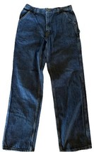 Carhartt Men’s Jeans size 34x35 Dungaree fit blue Denim Pants Mid Rise w... - $19.80