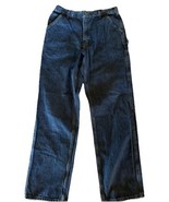 Carhartt Men’s Jeans size 34x35 Dungaree fit blue Denim Pants Mid Rise w... - $27.08 CAD