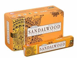 Deepika Sandalwood Natural Fragrance  Incense Sticks Agarbatti 12 Box 15gm - £15.60 GBP