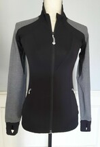 Women&#39;s Ivivva Black Activewear Full Zip Thumbhole Jacket XS - £14.38 GBP