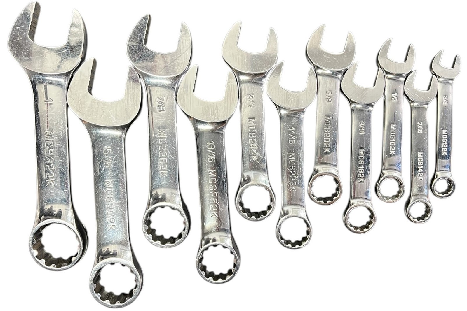Matco Loose hand tools Sae stubby combination wrench set 469362 - $189.00