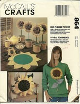 McCall's Sewing Pattern 864 P443 6836 Sun Flower Power New - £5.50 GBP