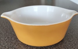 Pyrex ~ 1.5 Pint ~ 6.25&quot; Bowl ~ Ovenware ~ Harvest Gold ~ #472 ~ Made in... - £29.89 GBP