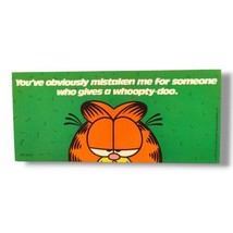 Vintage Garfield Poster 9&quot;x4&quot; Office Classroom Motivational Humor Jim Davis (j)  - £12.74 GBP