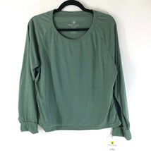 Body Glove Womens Performance Top Scoop Neck Long Sleeve Green Size XL - £11.34 GBP