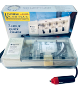 Universal Car-Plug Battery Charger NI-CD 7-Hour Quick Charge By Golden P... - $16.78